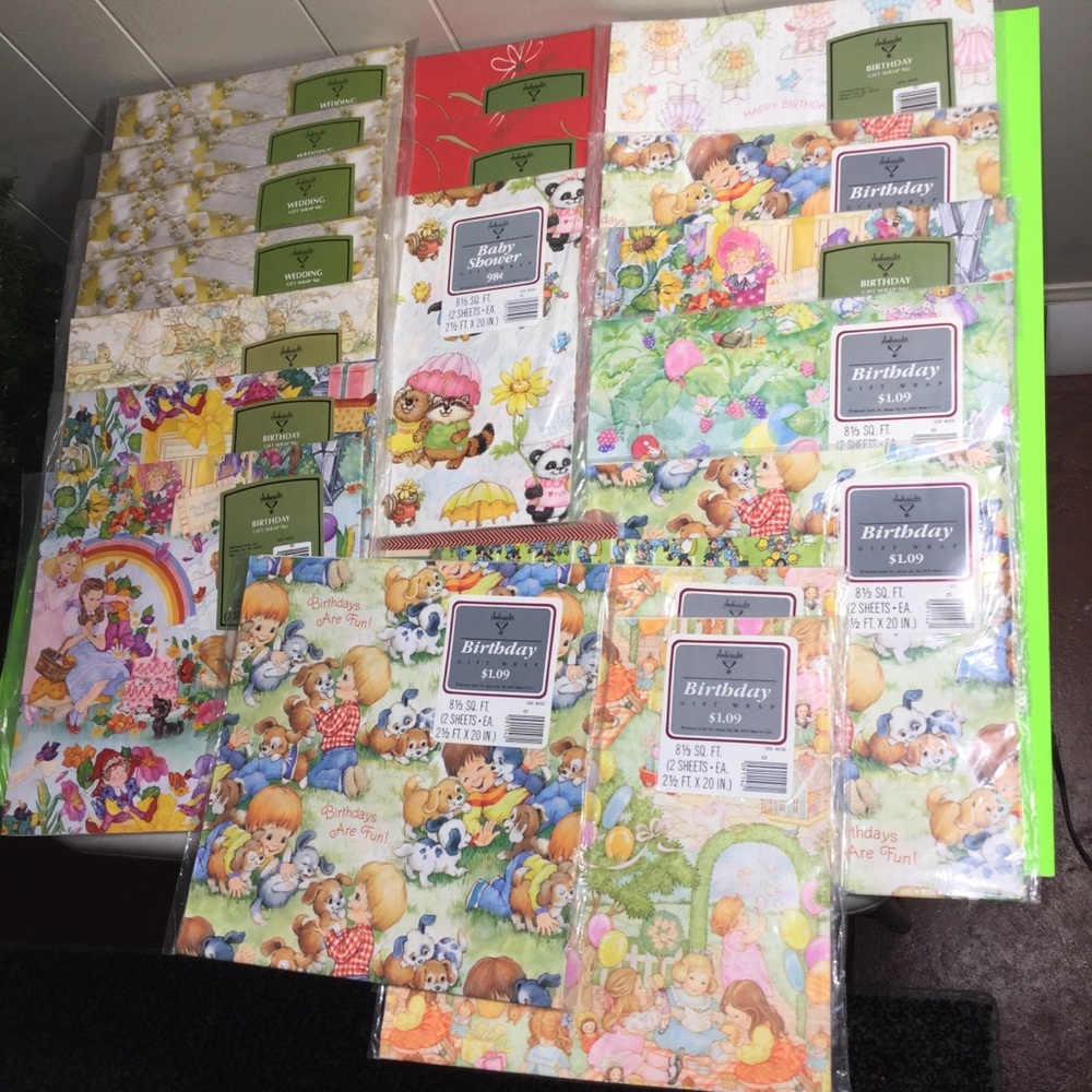 Vintage Ambassador Hallmark Gift Wrapping Paper